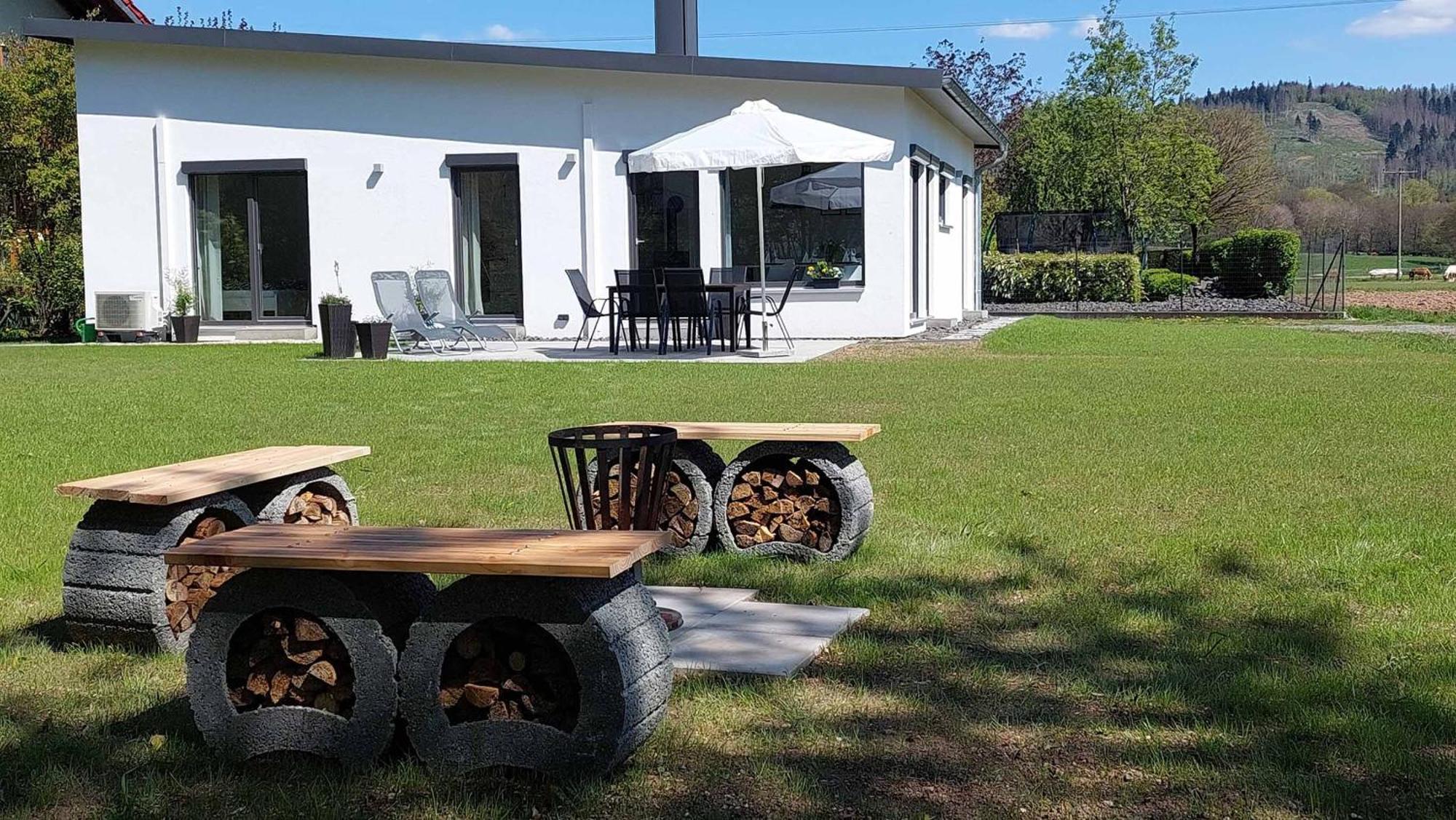 Ferienhaus Casa Neugrua Stockheim  Exteriör bild